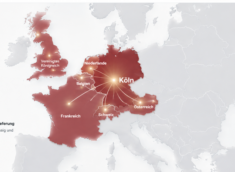 Liefergebiet von Efeoglu Meat in Europa